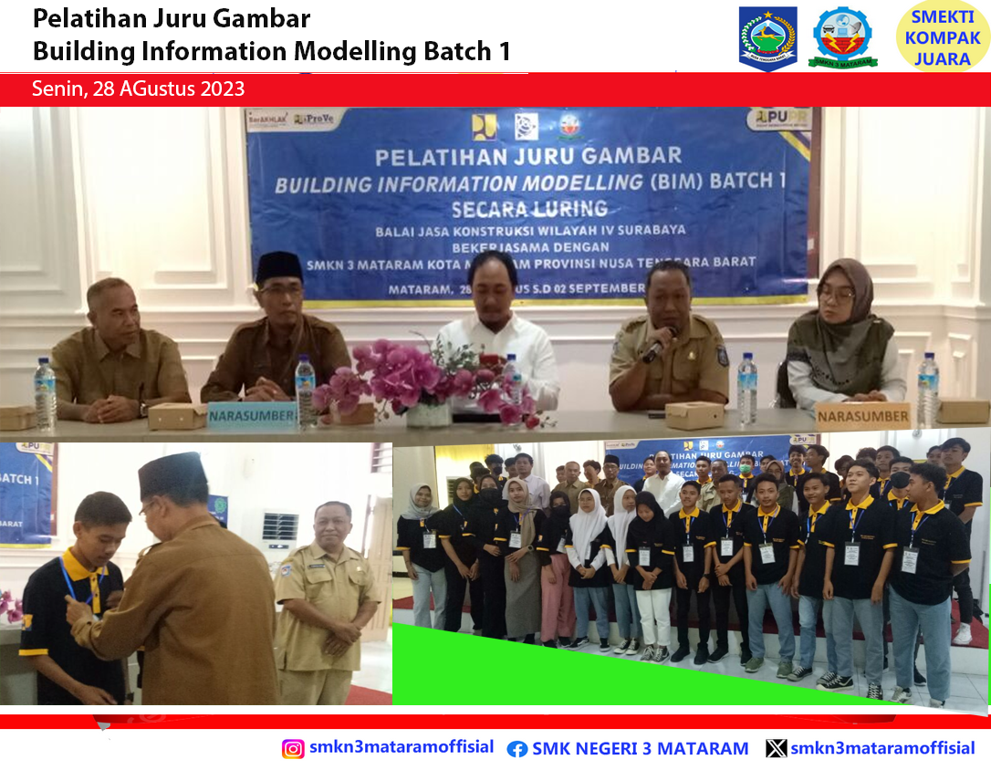 Pelatihan Juru Gambar Building Information Modelling Batch 1