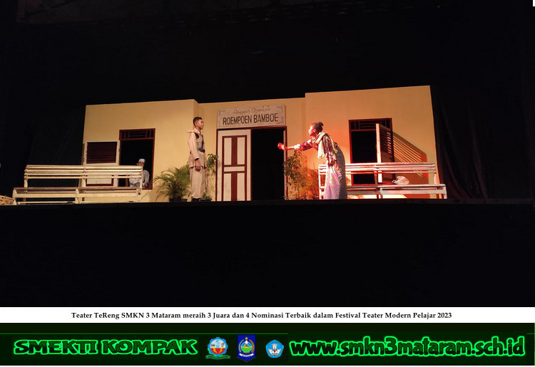 Teater TeReng SMKN 3 Mataram Meraih 3 Juara dalam Festival Teater Modern Pelajar (FTMP) ke-23