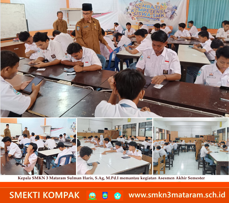 SMKN 3 Mataram Menerapkan Asesmen Bebasis Smartphone