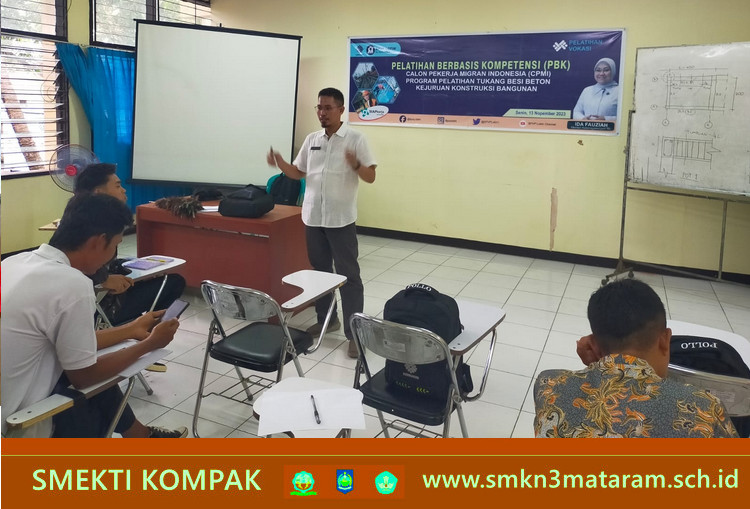 BLK NTB Gandeng SMKN 3 Mataram sebagai Instruktur Bidang Konstruksi