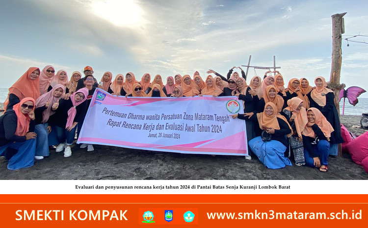 Dharma Wanita Persatuan (DWP) Unit SMKN Mataram Ambil Bagian pada DWP Zona Tengah Kota