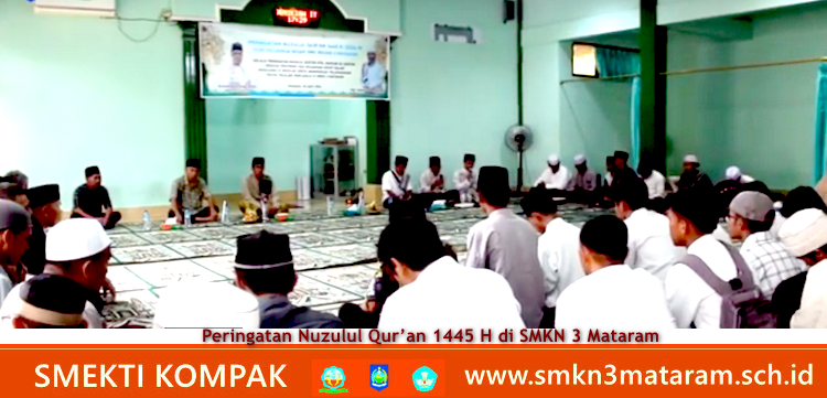 Peringatan Nuzulul Qur’an 1445 H di SMKN 3 Mataram