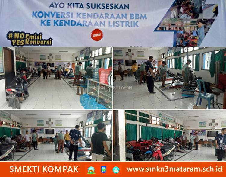 SMKN 3 Mataram, Support Sekolah Imbas Memiliki Bengkel Konversi