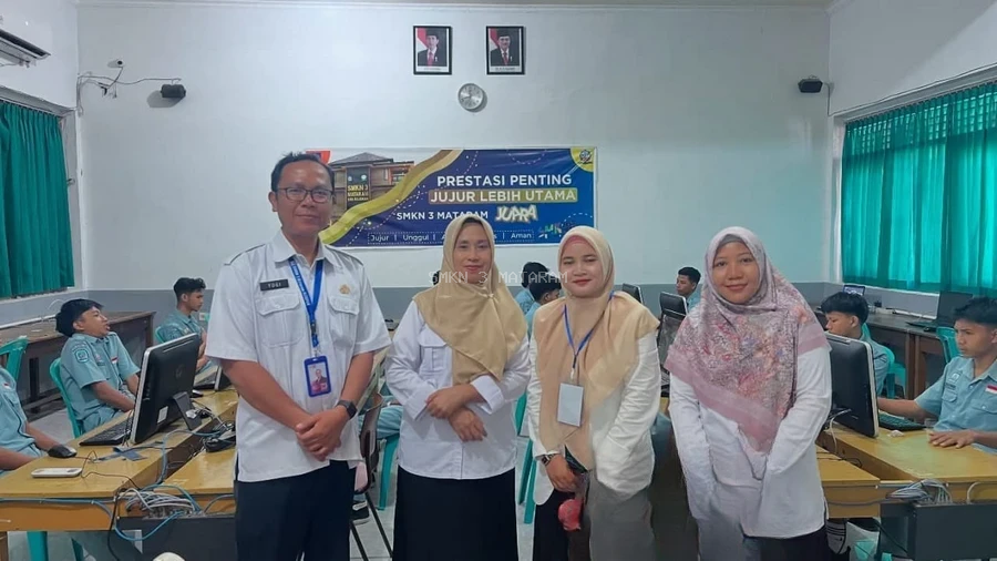 Pelaksanaan ANBK di SMKN 3 Mataram Berjalan Sukses dan Lancar