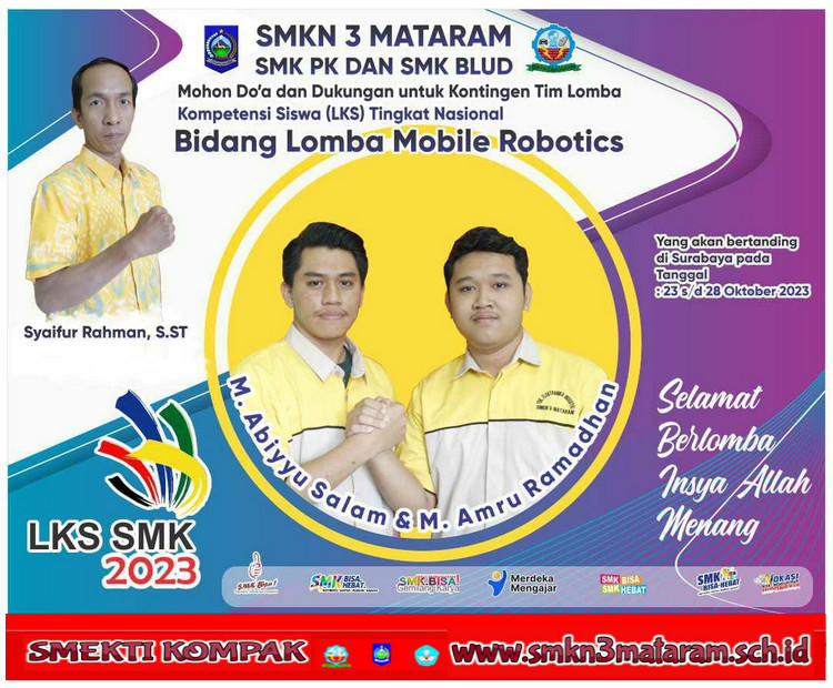 Mobile Robotic SMKN 3 Mataram Maju Melaju